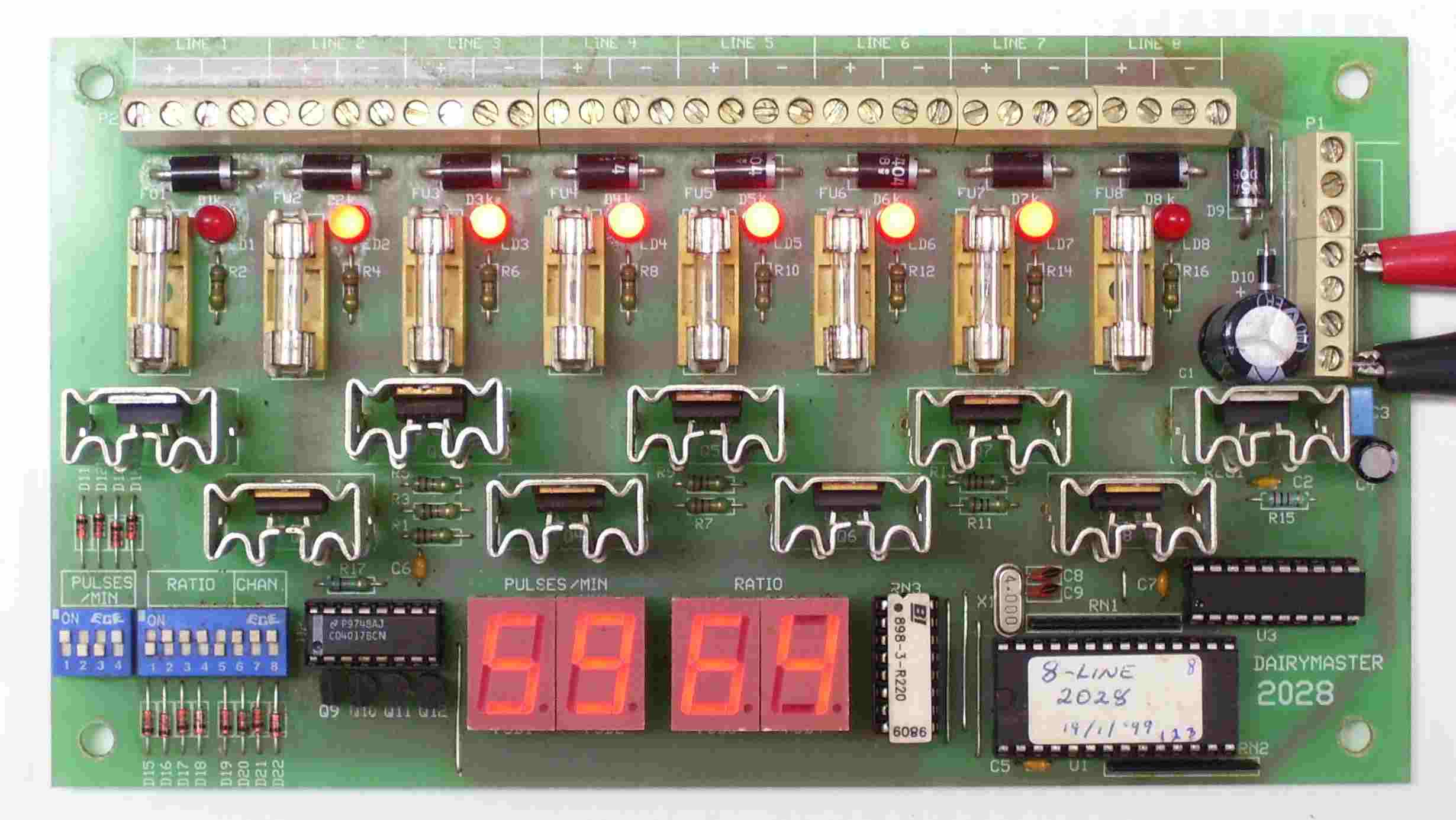 DairyKing / DairyMaster 2028 Pulsator Control Board